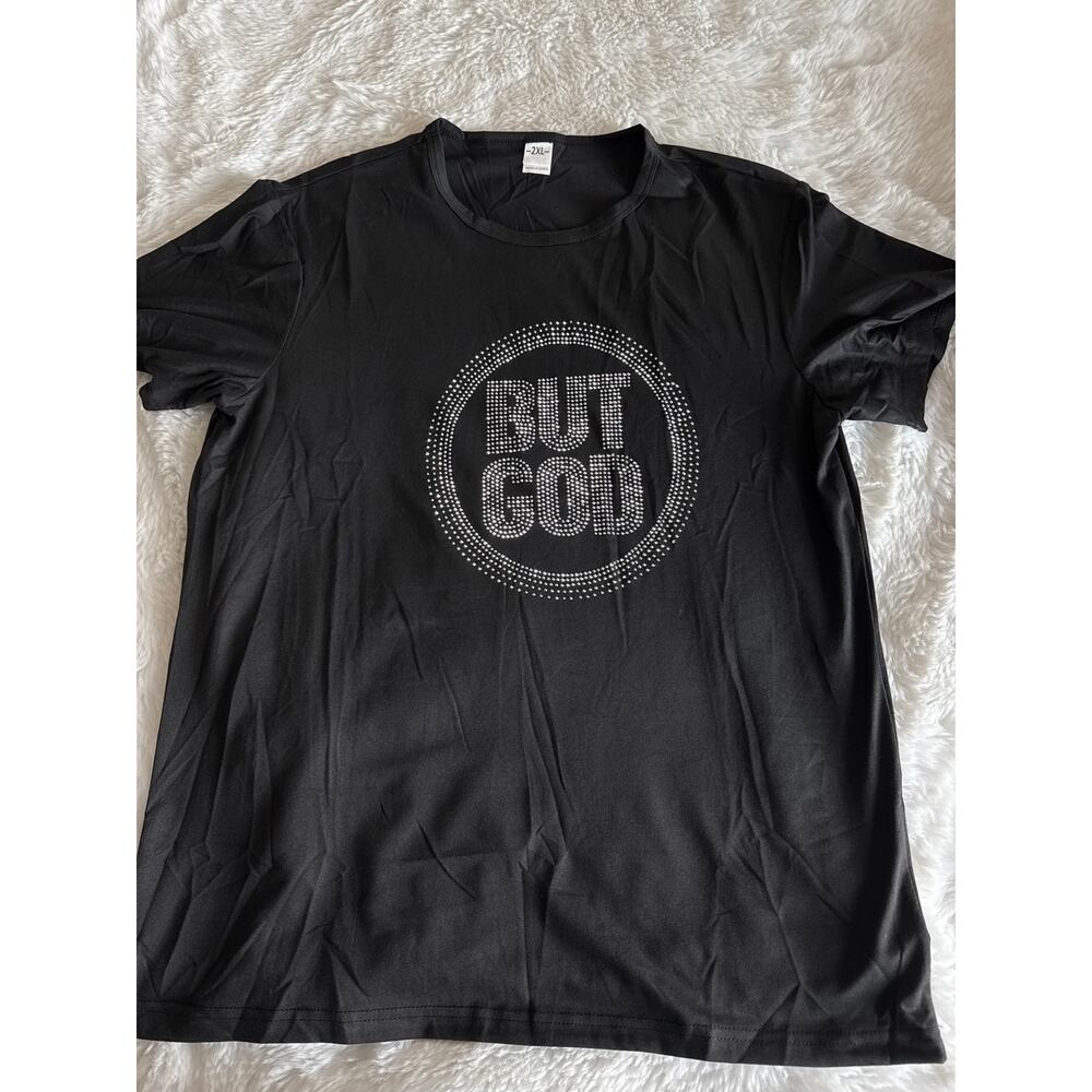 BUT GOD bling T size 2XL